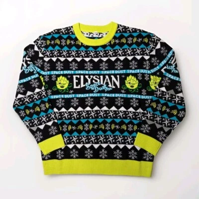 Уродливый Рождественский Свитер Мужской Маленький Елисейский Космический Пыль Пивоварня Пиво Праздник Рождество - Изображение 1 из 4