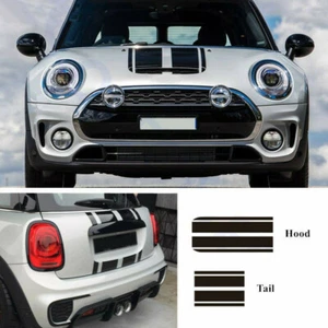 Car Hood Tail Sticker For MINI Cooper S R56 R60 R61 F54 F55 F56 Racing Stripes - Bild 1 von 5