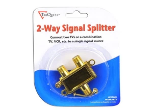 TriQuest 5402-BP Divisor de señal de cable coaxial de 2 vías - Conecte hasta 2 dispositivos - Imagen 1 de 2
