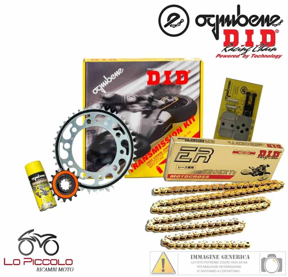 KIT TRASMISSIONE PREMIUM DID CATENA CORONA PIGNONE HONDA CR 250 R 1996 1997 1998 - Изображение 1 из 1