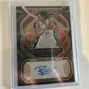 2022-23 Panini Obsidian Magmatic Signatures Electric Etch Orange Robin Lopez /50 - Picture 1 of 2
