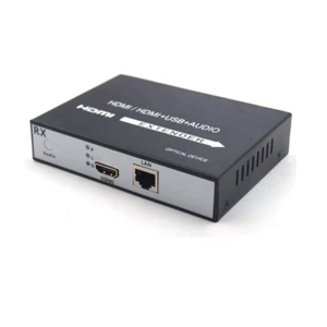 HDMI Extender over RJ45 Cat 5e Cat 6 Network cable Extension LAN Network Up 150M - Photo 1/15