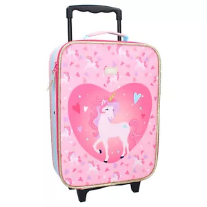 Einhorn Trolley Koffer 12 L Kinderkoffer Handgepäck Trolly Kindertrolley Mädchen - Bild 1 von 5