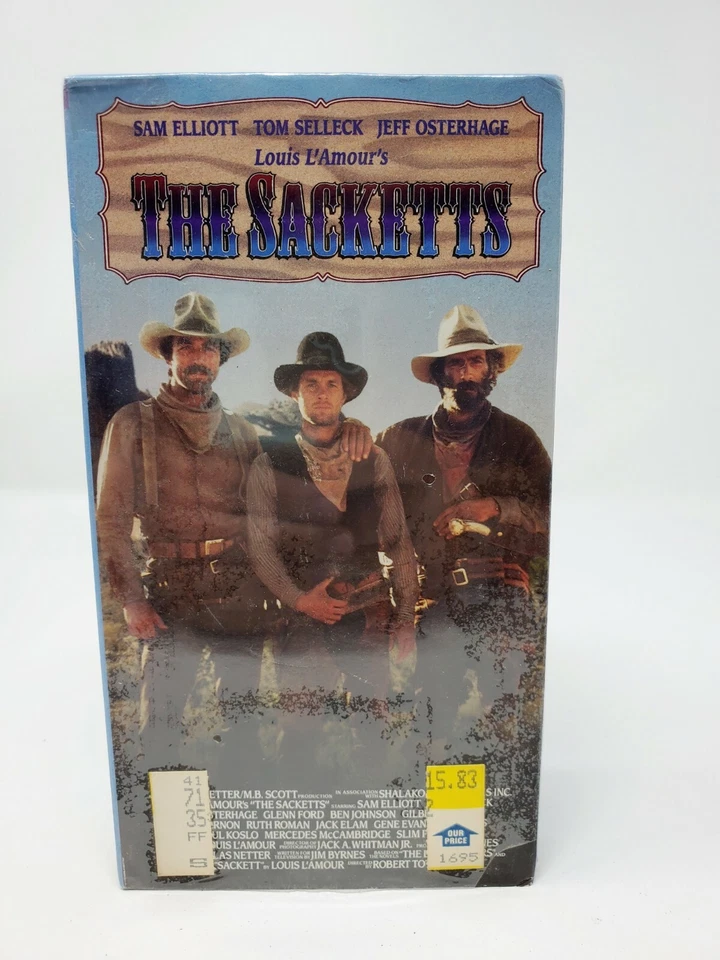 The Sacketts (VHS Tape, 1991, 2-Tape Set) Jeffrey Osterhage - Image 1 of 4