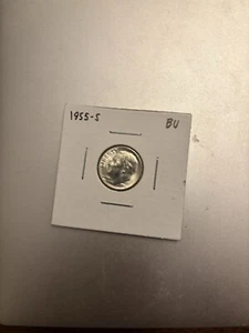 1955 S Roosevelt Dime By - Picture 1 of 2