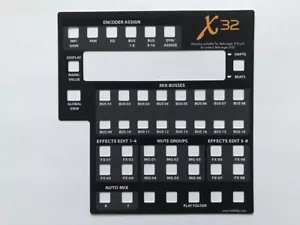 Overlay für Behringer X-Touch zur Steuerung von Behringer X32 - Bild 1 von 3