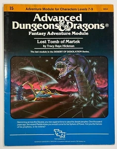 Advanced Dungeons and Dragons Module TSR Lost Tomb of Martek 9054 - Picture 1 of 3