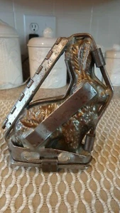 Antico coniglietto commerciale bifacciale seduto 7" altezza x 6" - Foto 1 di 7