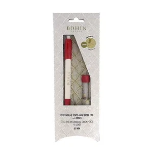 Lápiz mecánico de tiza, de Bohin, 91473. Plomo extra fino blanco incluido - Imagen 1 de 4