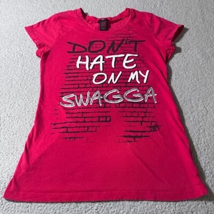 Ultra Flirt Kurzarm T-Shirt Rot Damen Größe L Don't Hate On My Swagga - Bild 1 von 8