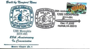 MEMPHIS (SSN-691) 17 December 2002 25th Anniversary Decatur Chapter - Picture 1 of 1