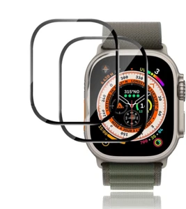 2 x verre de protection 3D pour Apple Watch Ultra 2/Ultra 49 mm film blindé écran complet - Photo 1 sur 7
