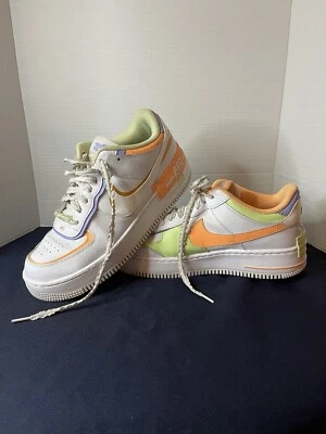 Nike Air Force 1 Sombra Blanco Multicolor DX3718-100 Mujer Talla 11 Foto 1 de 4