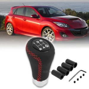 Shift Knob 5 Speed Manual Stick Handle Gear Shifter Lever PU Leather For Mazda 5 - Bild 1 von 15