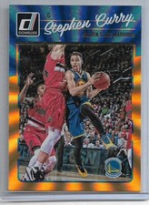 Stephen Curry 2016 Donruss Basketball Orange Laser #135 Golden State Warriors