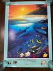 Wyland Pacific Paradise poster Dolphins & Fish NEW