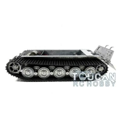 Metal Chassis 1/16 RC King Tiger MATO W/Tracks Sprocket Idler Road Wheel Gearbox - Image 1 of 4