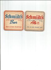 Lot of 5 Schmidt's Beer-Philadelphia, PA 3 1/2" 1960's #027  2 sided  Ale as Ale