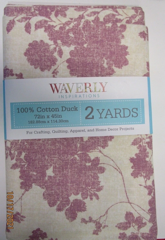 FABRIC..WAVERLY INSPIRATIONS..100% COTTON DUCK..2 YDS... - Image 1 of 1