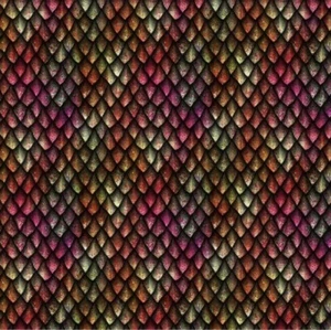 100% Cotton Digital Fabric Dragon Scales Fantasy 140cm Wide - Picture 1 of 1