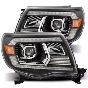 Faros proyectores halógenos negros AlphaRex para Toyota Tacoma 2005-2011 - Imagen 1 de 10