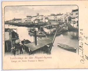 GIBRALTAR KEVII Postcard *AZORES* PPC 1903 USA Providence {samwells-covers}PH203 - Picture 1 of 12