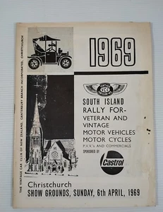 1969 South Island Rally Veteran Vintage Motor Vehicles Cycles Program NZ - read - Picture 1 of 19
