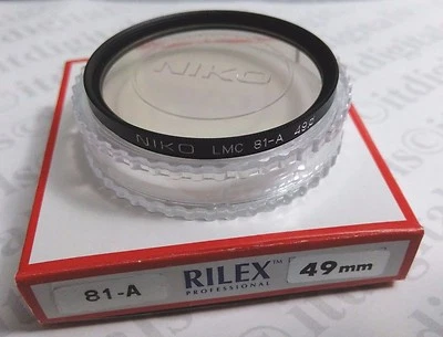 Professional 49mm 81A 81-a Warming Balancing Glass Lens Filter 49 mm Japan 81 a - Image 1 of 4