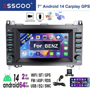 Android 13 Autoradio Für Mercedes-Benz A/B Klasse/Vito W169 W639 W245 GPS Kamera - Bild 1 von 18