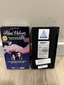 Blue Velvet VHS David Lynch 1986 drama horror erotic weird video cult wild heart - Imagen 1 de 3