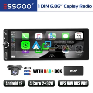 Android 13 2+32G DAB+ Autoradio 1 DIN Carplay 6.9" Touch Screen BT GPS NAV Kam - Bild 1 von 17