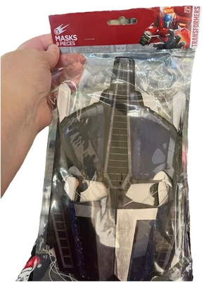 Transformers masks 8 Paper pieces bumblebee Optimus prime cosplay Birthday New - Image 1 of 4