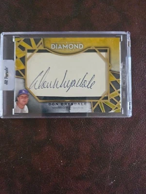 Topps Diamond Icons 2022 corte Don Drysdale firma/auto verdadero 1/1 Foto 1 de 3