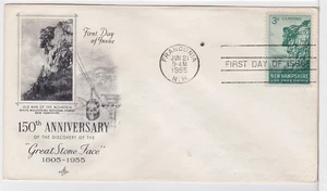 TurtlesTradingPost - Old Man of the Mountain #1068 - 1955 FDC Artcraft Cover - Bild 1 von 1