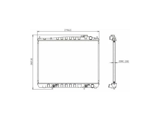Radiador Denso 86VBZW86 para Nissan Pathfinder 1996 1997 1998 1999 2000 Foto 1 de 1