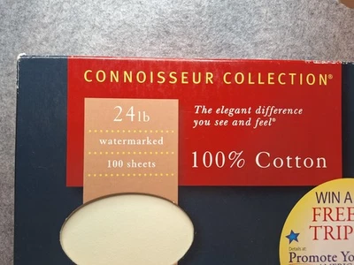 Colección Southworth Connoisseur Excepcional Currículum Papel Marfil 100% Algodón NUEVO Foto 1 de 4