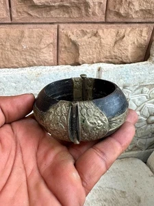 Antiguo Brazalete Kada Antiguo Cuerno Alemán Hecho en Plata Mujer Mano - Imagen 1 de 12