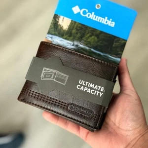 Columbia™ Men's RFID Secure Tri-Fold Wallet Color: Brown - Picture 1 of 3