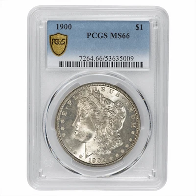 1900 Morgan Silver Dollar $1 PCGS MS 66 - Image 1 of 3