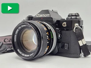 [N.MINT] Canon AE-1 Program Film Camera Black + FD 50mm F1.4 S.S.C. From Japan - Picture 1 of 21