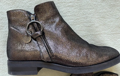 Botines See by Chloé Marrón Cepillado Metálico - Talla 40 (Hecho en España) Foto 1 de 4