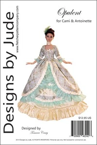 Opulent Victorian Doll Clothes Sewing Pattern for Cami & Antoinette Dolls Tonner - Picture 1 of 6