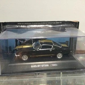 Ford Shelby GT 350 1965 Black Gold Stripes 1/43 Unique Spanish Packaging New See - Picture 1 of 7