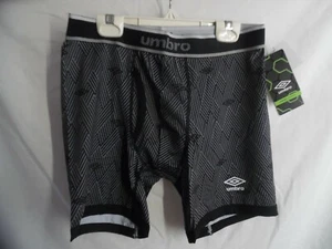 LOT OF 5 UMBRO BOXERS BRIEFS GRAY/BLACK STRIPE SMALL - Picture 1 of 3