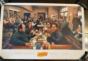 Seinfeld Poster Monk’s Cafe NYC New York TV Show Art Print Gift Jerry mondo sdcc - Picture 1 of 12