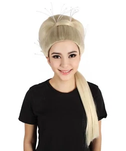 HPO Adult Women's Blonde Updo Bun Wig, Perfect for Cosplay, HW-7464 - Picture 1 of 9