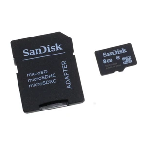 Speicherkarte SanDisk microSD 8GB f. HTC Magic - Bild 1 von 3
