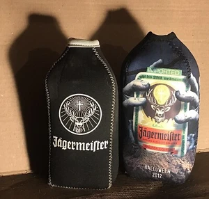 ⭐️ Vintage 2x JAGERMEISTER Zippered Coozies 🦌 Halloween 2012 noch mit Etikett 🍀 - Bild 1 von 7
