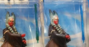 Star Wars Saga AOTC Shaak Ti ERROR Green Blue Saber 2002 #10 Attack Clones Jedi - Picture 1 of 11