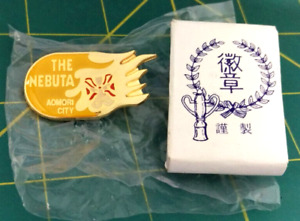 The Nebuta Aomori City Pin with original box - Japan Nebuta Festival Pinback